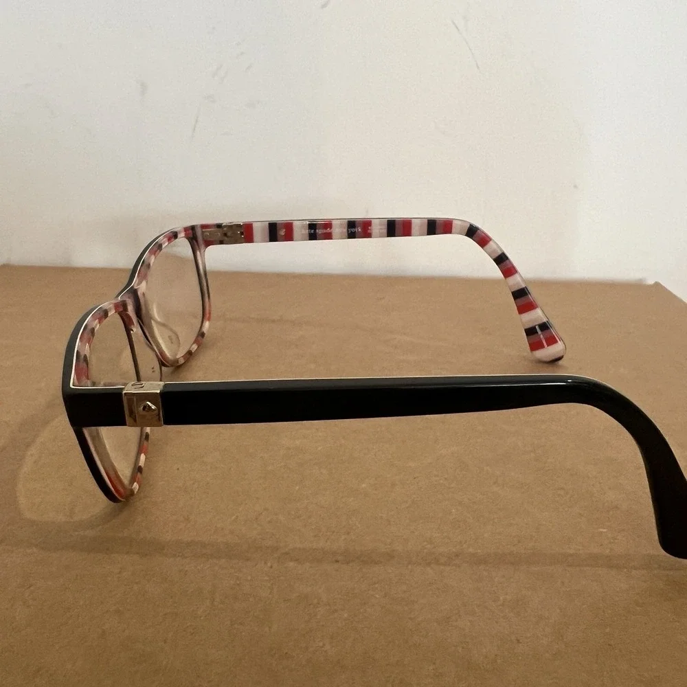 KATE SPADE Frames W Case NEW YORK CALLEY 807 BLACK RED PINK  So Happy To See You - Picture 3 of 16